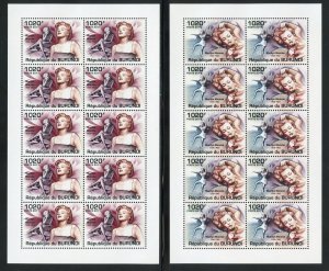 Burundi  956-59 MNH, Marilyn Monroe Sheetlets from 2011.