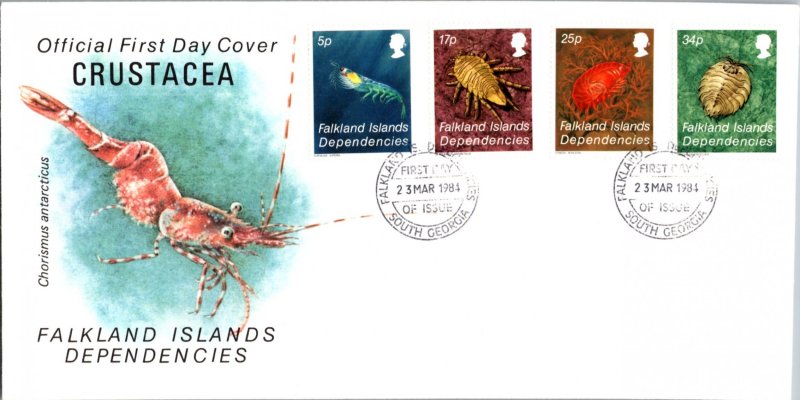 Falkland Islands, Worldwide First Day Cover, Marine Life