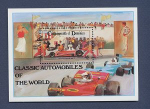 DOMINICA - Scott 816 - MNH S/S - refueling Ferrari - Formula One race - 1983