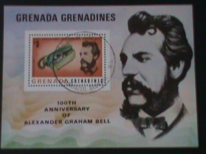 ​GRENADA-GRENADINES CENTENARY OF ALEXANDER GRAHAM BELL  CTO S/S- VERY FINE