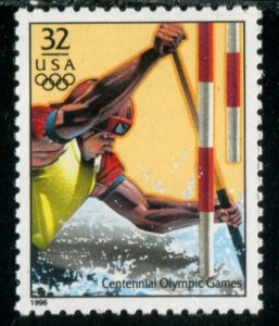 3068b US 32c Atlanta Summer Olympics - Men's Canoeing, MNH