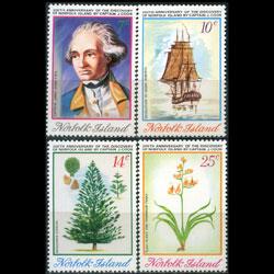 NORFOLK IS. 1974 - Scott# 175-8 Capt.Cook Set of 4 LH