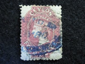 CEYLON - SCOTT# 50 - USED - CAT VAL $115.00