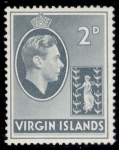 BRITISH VIRGIN ISLANDS GVI SG113, 2d grey, M MINT.