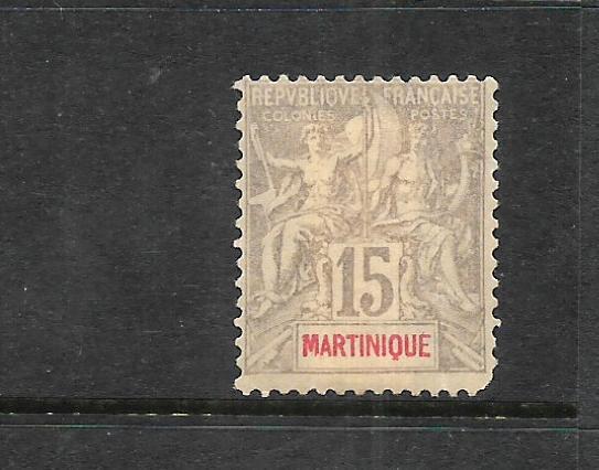 MARTINIQUE 1899-06   15c  PEACE & COMMERCE  MH  SG 48  