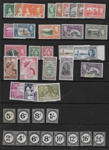 TRINIDAD & TOBAGO 1937-1951 GVI Collection hinged mint complete - 30194