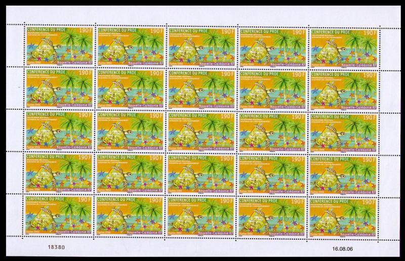 New Caledonia Regional Environmental Programme Sheetlet of 25v SG#1387 MI#1403