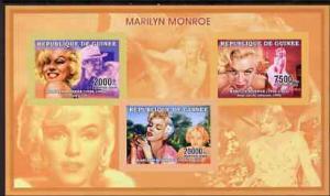 Guinea - Conakry 2006 Marilyn Monroe imperf sheetlet #2 c...