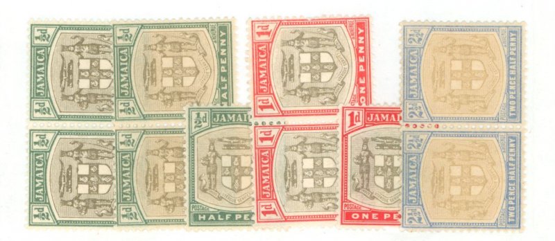 Jamaica #33-35  Multiple