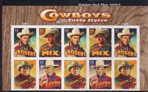 BOBPLATES #4446-9 Cowboy Stars Plate Block of 10 VF MNH ~See Details for #s/Pos
