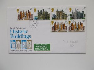 1978 Historic Buildings First Day Cover - Buckingham Palace cds and Unaddressed