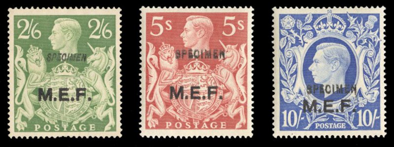 British Commonwealth - Great Britain, Middle East Forces SGM19-21s Cat£650 f...