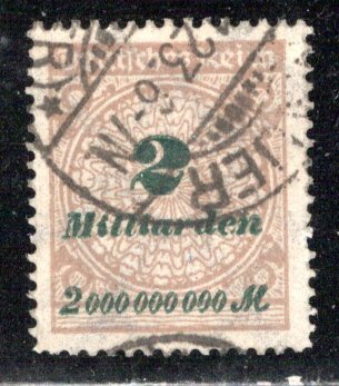 Germany Reich Scott # 295, used, exp h/s, Mi # 326A