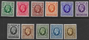 GB 210-20   1934  set 11   FVF  Mint  NH