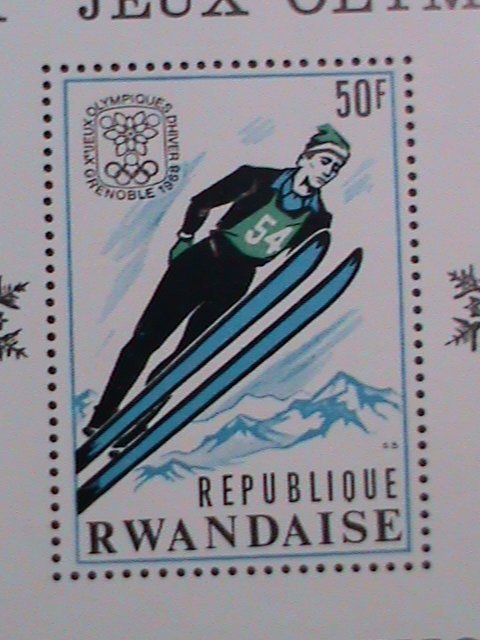 RWANDA-1968 SC#249 10TH WINTER OLYMPIC GAMES=GRENOBLE'68 MNH-S/S VERY FINE