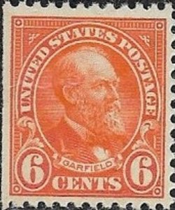 1922 United States James A Garfield SC#558 Mint