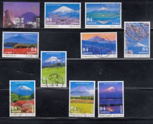 Japan 2020 Sc#4422a-j Views of Mount Fuji Used