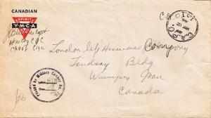 Canada Soldier's Free Mail 1944 F.P.O.-S.C. 5 B Group, Canadian Reinforcement...
