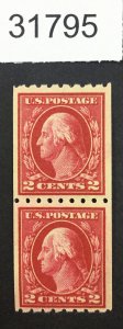 US STAMPS #411  MINT OG NH  PAIR   LOT #31795