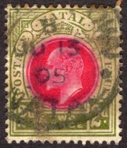 1902, Natal, 2p, Used, Sc 84