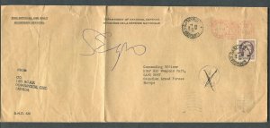 CANADA MILITARY COVER CANADIAN BASE P.O. CANCEL