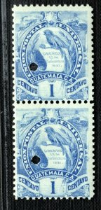 GUATEMALA Stamps Pair{2} 1c QUETZAL BIRD (1886) SPECIMEN Mint UMM MNH OGREEN115