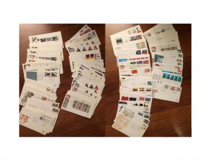 HOL-FDC COLLECTION OF 100 DIFFERENT NETHERLANDS FIRST DAY COVERS