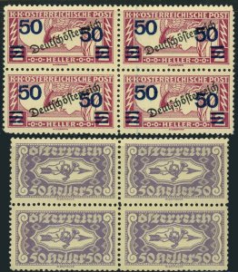 Austria #QE7 #QE8 Special Handling Stamps 50h Postage 1921-1922 Europe Mint LH