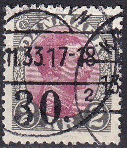 Denmark #129 F-VF Used   CV $15.00 (Z1423)