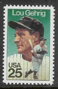 2417 Lou Gehrig F-VF MNH single stamp