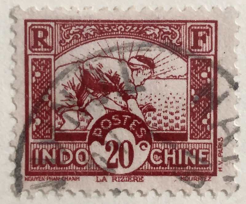 AlexStamps INDO-CHINA #162 VF Used 