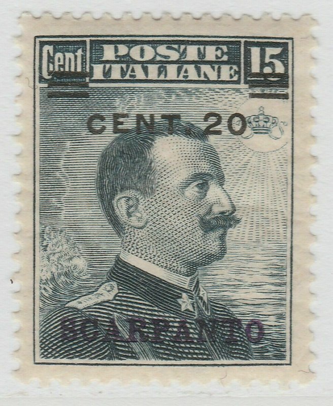 Italy Colony Aegean Islands Scarpanto 1916 20c on 15c MH* 18P38F104