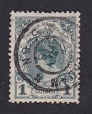 Netherlands   #83a   used 1898    Wilhelmina  1g  kroningsgulden