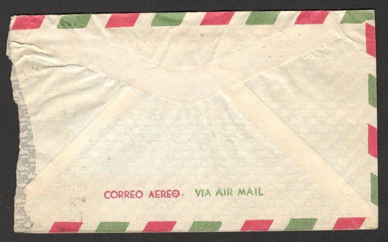 MEXICO TO USA - AIRMAIL LETTER WITH CORREO AEREO STAMP - 1958. (34)