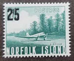Norfolk Island Airfield 1960 Aviation Airplane (stamp) MNH *surcharge Overprint