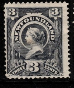 NEWFOUNDLAND SG56 1890 3c SLATE-GREY MTD MINT