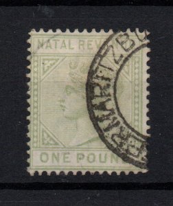 Natal 1903 £1 green Revenue Postally used? WS35991