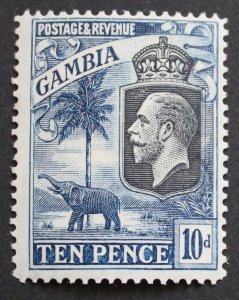 Gambia 1922 GV Ten Pence SG 133 mint