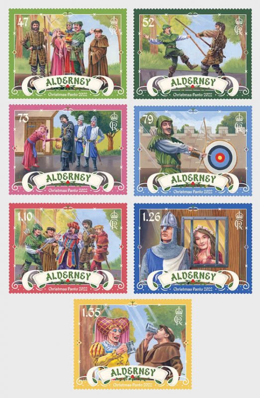 Alderney - Postfris/MNH - Complete set Christmas 2022