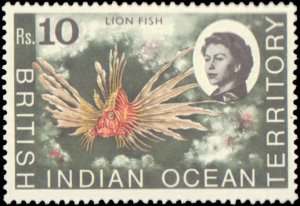 British Indian Ocean Terr #16-33,Complete Set(15),Marine Life, 1968-73 H