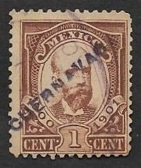 SD)1901 MEXICO  1C FISCAL STAMP WITH CUERNAVACA DISTRICT, USED