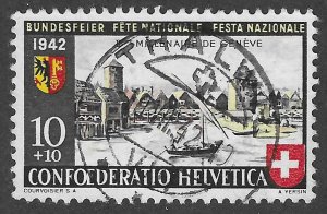 Switzerland (1942) - Scott # B117,   Used