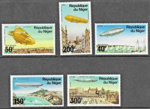 Niger (1976) - Scott # C273 - C277,   MNH