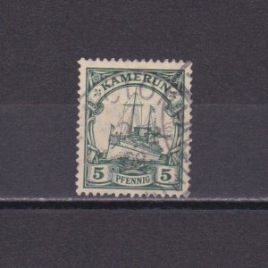 GERMANY CAMEROON 1905, Mi# 21, postmark VICTORIA, wmk, signed, good-readable