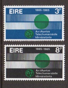 Ireland   #198-199   MNH  1965  ITU centenary