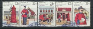 National Stamp Week  SG 752a  SC# 755b Used strip of 5 