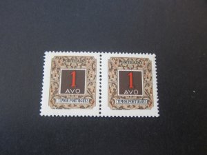 Timor 1952 Sc J31 pair MH