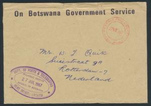 Botswana - On Government Service Envelope  SPECIAL - Air Mail please read det...