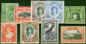 Tonga 1942-43 Set of 9 SG74-82 Fine MM