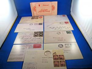 U.S. FIRST DAY COVER SETS - LOT of 9 - FACSIMILE FDCs by FLEETWOOD    (FDC-9x)